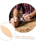 Top Shelf Woodworking Biscuit Joint Kit Brings You One Hundred Heavy Duty Biscuit Plates for woodworking, close-up of disc and planer.
