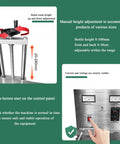 Ultra Fast Automatic Bottle Cap Sealer With Electromagnetic Induction Tech For Glass And Plastic Containers, 2200W Power, Handles 15-60Mm Caps At Lightning Speed manual height adjustment controls