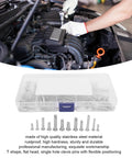 12 Sizes 304 Stainless Steel Flat Head Clevis Pins Assortment Kit With Single Hole Pins, T Shape Round Pin Links in box