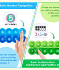 Hands using Ten Frame Math Learning Kit With 24 Ten Frames And 20 Task Cards for number recognition and addition skills.