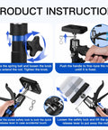 Instructions for using 4 Pack Steel Telescopic Support Poles With Quick Adjustable Third Hand System for cabinets and construction