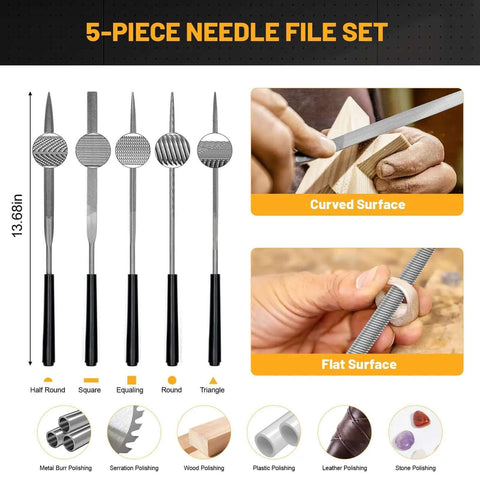 Ultimate All In One 63 Piece 3D Printing Tool Kit With Deburring Blades Needle File Set for precise surface finishing
