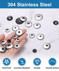 60 Piece Heavy Duty Sealing Washers 1/4 Inch By 3/4 Inch Crafted From Rock Solid 304 Stainless Steel And Durable Neoprene Rubber EPDM Shield on hand.