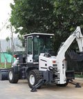 Powerful 4WD Backhoe Loader With 2.5 Meter Digging Depth, Heavy Duty Excavation Gear, Loader Bucket on job site
