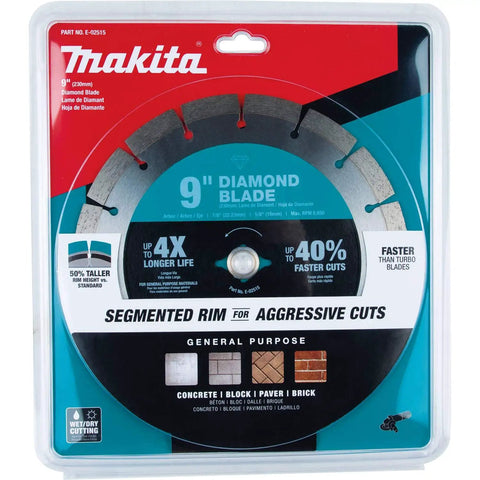 9 Inch Diamond Blade Segmented General Purpose for Concrete Block Brick Pavers and Roof Tiles Built Tough Pro Grade