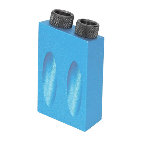 Dope Pocket Hole Jig Kit For Woodworking With 15 Degree Angle Aluminum Alloy Drilling Guide showing dual 15° holes