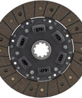 Flathead Ford Nine Inch Clutch Disc With One Three Eighth Inch Ten Spline Hub featuring organic friction face, designed for early V8 hot rod swaps.