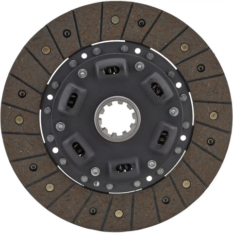 Flathead Ford Nine Inch Clutch Disc With One Three Eighth Inch Ten Spline Hub featuring organic friction face, designed for early V8 hot rod swaps.