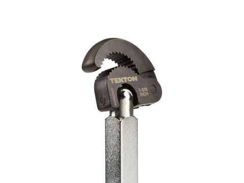 Telescoping Basin Wrench Ten To Seventeen Inch Long Reach, Reaches One Hundred Eighty Degree Pivot, Adjustable Jaw Close-up