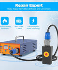 Magnetic Dent Removal 1380W PDR Induction Heater Machine Hot Box with digital screen, cables, and power connector on display