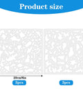 Six Pack Knockdown Texture Spray Stencil Kit For Drywall Repair And Plaster Walls 8x8 Inch Plastic Texture Stencil Tools specifications