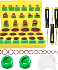 Heavy Duty High Temp Viton O Ring Kit Pro Grade 396Pcs Metric Seals Set In 30 Sizes Brown FKM 75A displayed in case
