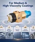 Heavy Duty Automatic Spray Gun With 1.2Mm Nozzle And Pressure Feed System Featuring Low Pressure Mp Atomization For Robotic Arm Integration, ideal for high-viscosity coatings.