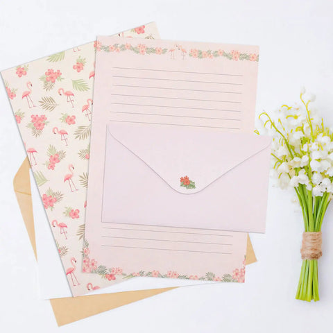 54 Piece Lined Stationery Set With Envelopes For Letters And Invitations Includes 36 Writing Papers And 18 Envelopes Six Cute Prints Ideal Gift For Office School Notes Poems