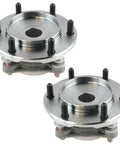 Heavy Duty Front Wheel Bearing And Hub Assembly Pair For Driver And Passenger Axles, pre-assembled tapered bearings.