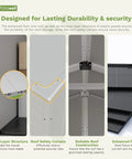 Interior details of Resin Outdoor Storage Shed With Floor, Lockable Door And Window, showcasing durability features.