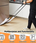 Person using 2 Pack Appliance Sliders With Straps For Easy Move Of Heavy Duty Fridges, Washers, Dryers on tile floor
