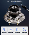 Front Wheel Bearing Hub Assembly With ABS Bolt-On Direct Fit For Isuzu I-280 And I-290 Plus GMC Canyon And Chevrolet Colorado