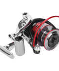 Beast Metal Spinning Reel With 13 Plus 1 Ball Bearings And 5.0 To 1 Gear Ratio, featuring foldable rocker arm and aluminum alloy body