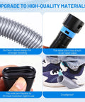 Sixteen Foot Vacuum Hose Extension Kit With Six Adapters For Three Quarter, One, One And Quarter, And One And Half Inch Ports