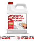 Kickass Heavy Duty Paint And Varnish Stripper Gel For Wood And Metal in 1 quart jar, ideal for removing various coatings without fumes.