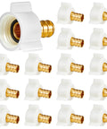 Half Inch Brass Swivel PEX Adapter Crimp Fittings With Female Threads For Easy Plumbing Repairs Durable Anti Corrosion Connectors Kit Plug And Play Ready With PEX Tubing 20 Pieces, 20 brass adapters