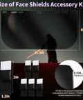 3 Pack Face Shield Replacement Lens 15.5 By 8 Inches Welding Shield Compatible With Hobart 770580 Tinted Full Face Shield