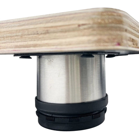 Close-up of foam cutter base, showing sturdy metal construction and black adjustable support, part of Hot Wire Foam Cutter For Styrofoam Cutting, Thermo Cut Machine With Temperature Adjuster, Adjustable Wire Tension, 110V, Large 38x58 Cm Work Surface In Black, Ideal DIY Tool For Precise Foam Shaping.