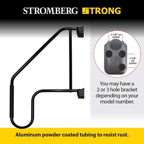 Heavy Duty Rv Grab Bar With Slick Black Aluminum Build Holds Fast During Rough Roads And Keeps Your Footing Locked In Tight for stable camper access.