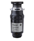 Disposall 1/2 HP Continuous Feed Garbage Disposer With Plug And Play Install Kit And Power Cord Included Anti Jam Motor For Grinding Cooked Meat Beans And Seeds Ideal For 2 To 4 Person Homes Model GFC525N, close-up view.