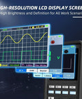 High-resolution LCD screen of 3 In 1 Handheld Oscilloscope With 40 MHz 2 Channel Automatic Digital Oscilloscope, Multimeter And Waveform Generator