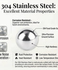 0.5kg Bulk 304 Stainless Steel Balls Heavy Duty Pro Grade Precision Bearing Spheres Ranging From 2mm To 5mm Rust Resistant Agitator Beads For Industrial And DIY Equipment And Projects, 304 stainless steel ball