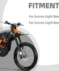 Dope Throttle Grips For Surron Sur Ron Light Bee X And S Model Aluminum Rubber Black Handlebar Grips Displayed