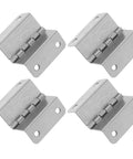 Set Of 4 Hole Folding Butt Hinges For Cabinets And Furniture, Stainless Steel With Quiet Operation, 180 Degree Opening, Adjustable Angles