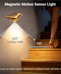 Super Sleek Bird Motion Sensor Wall Light With Heavy Duty Rechargeable Battery 2 Pack Zero Hassle USB Setup Works Like A Charm For Closets And Hallways All Year Round, featuring a golden bird design.