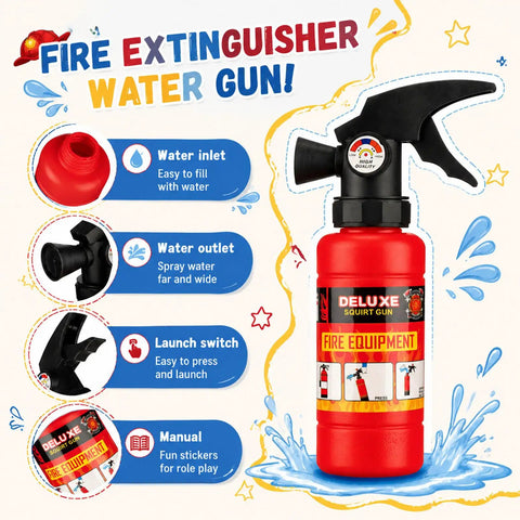 Rad Mini Fire Extinguisher Squirter Toys For Kids Pump Action Water Spray Guns Super Cool For Summer Pool Parties And Birthday Party Favors Bulk 12 Piece Set
