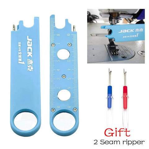 3 In 1 Quick Threading Device For Sewing Machines With Magnifying Lens And Precision Guide Includes Needle Threader Built In Magnet And Scale Ruler Plus 2 Seam Rippers Anti Prick Hands Easy Threading In Low Light Essential Sewing Tool