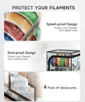 Maker Friendly Two Tier 3D Printer Filament Storage Rack splash-proof dust-proof design with transparent cover