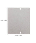 Mica Insulation Sheet 10 Pack For Microwave And Oven Repair Heat Resistant Dielectric Board, showing size 104x85mm.