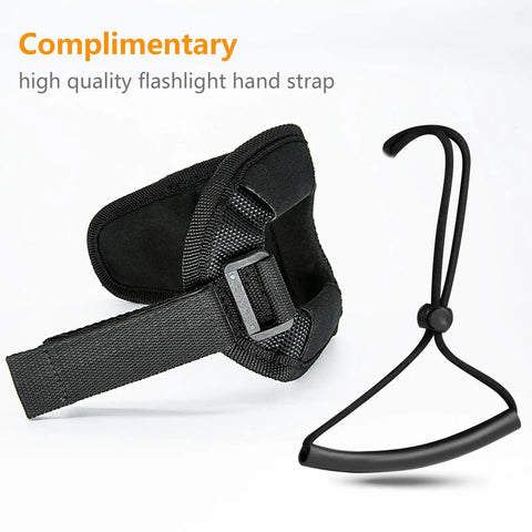 Hands Free Dive Light Wrist Mount Glove With Adjustable Velcro Strap And Neoprene Sleeve, Dive Lanyard Accessory, Right or Left Hand