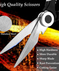 Close-up of 2 Piece Garden Shears And Flower Scissors Set With 2.5mm Thick Stainless Steel Blades highlighting sharpness and durability.