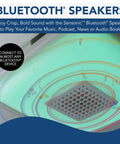 Bluetooth speaker feature of Replacement Bath Fan Cover With Color Changing LED Light Adjustable Brightness And Scene Modes