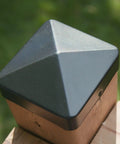 Eazy Pyramid Cap For 6x6 Posts Black Built To Last Heavy Duty Steel Post Cap Fits Over 5-1/2 x 5-1/2 Nominal Square Posts Keeps
