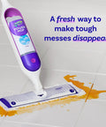 PowerMop Liquid Floor Cleaner Refills Fresh Scent 2 Count Mopping Fluid Replacement Bottles No Bucket Needed Multi Surface And Wood Cleaner For Spray Mops on mop cleaning tile spill