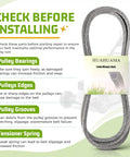 One Half Inch By Eighty One Inch Lawn Mower Drive Belt Replacement For GT And GTH Series Mowers 532420807 OEM Compatible Belt