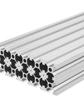 Pro Grade Aluminum Extrusion 300mm T Slot Profile 2020 Linear Rail Aluminum with White Anodized Finish European Standard for 3D Printer Parts and CNC Machines Cuttable Machinable Length, 300mm 20-slot profile