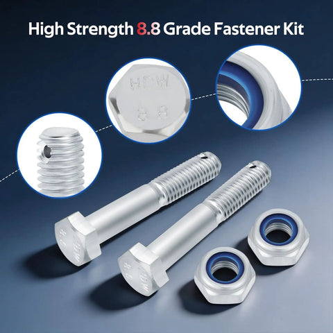 Outer Tie Rod End Set For Polaris UTVs RZR 570 800 900 And Ranger 400 425 500 570 700 800 900 1000 Ace Brutus HD GEM E2 E4 E6 EM1400 Built For Rugged Trails And Heavy Duty Steering Upgrade Real Tough Terrain Ready. 8.8 grade bolts and locknuts