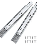 18 Inch Soft Close Drawer Slides With Ball Bearing Full Extension For Side Mount Drawers Heavy Duty Glides Runners Two Pairs