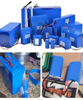Blue PVC Battery Wrap Heat Shrink Tube For 18650 21700 26650 Lithium Cells And DIY Battery Packs Flat Width 3.9in 100mm Length 9.9ft 3m Heavy Duty Protection And Insulation For Your Builds, wrapped battery packs