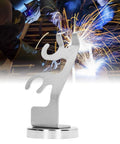 MIG Welding Torch Holder With Strong Magnetic Base And Heavy Duty Anti Slip Stand for hands-free welding on steel surface